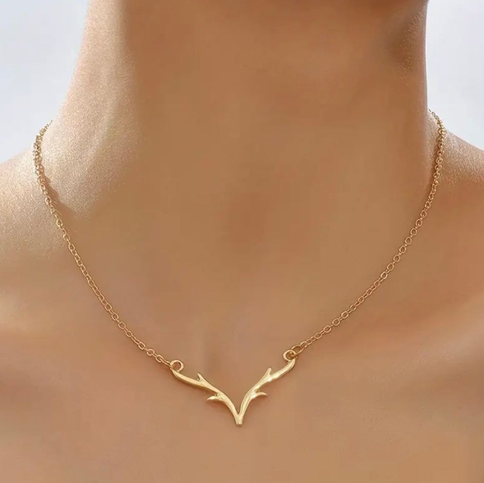 Antler Charm Necklace